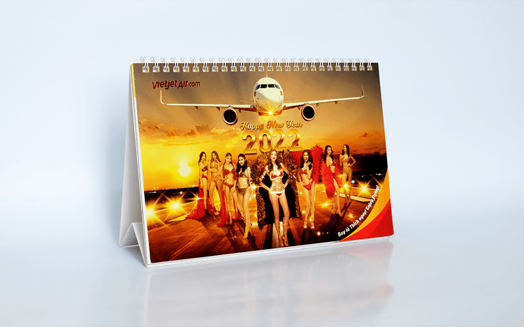 In IN LỊCH ĐỂ BÀN CHỮ A giá rẻ